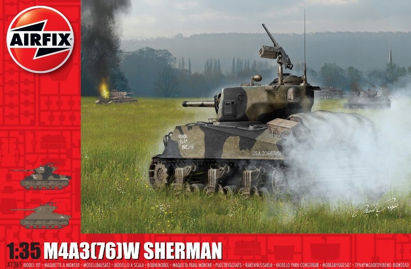 Airfix 1365 M4A3(76)W Bitva v Ardenách 1:35