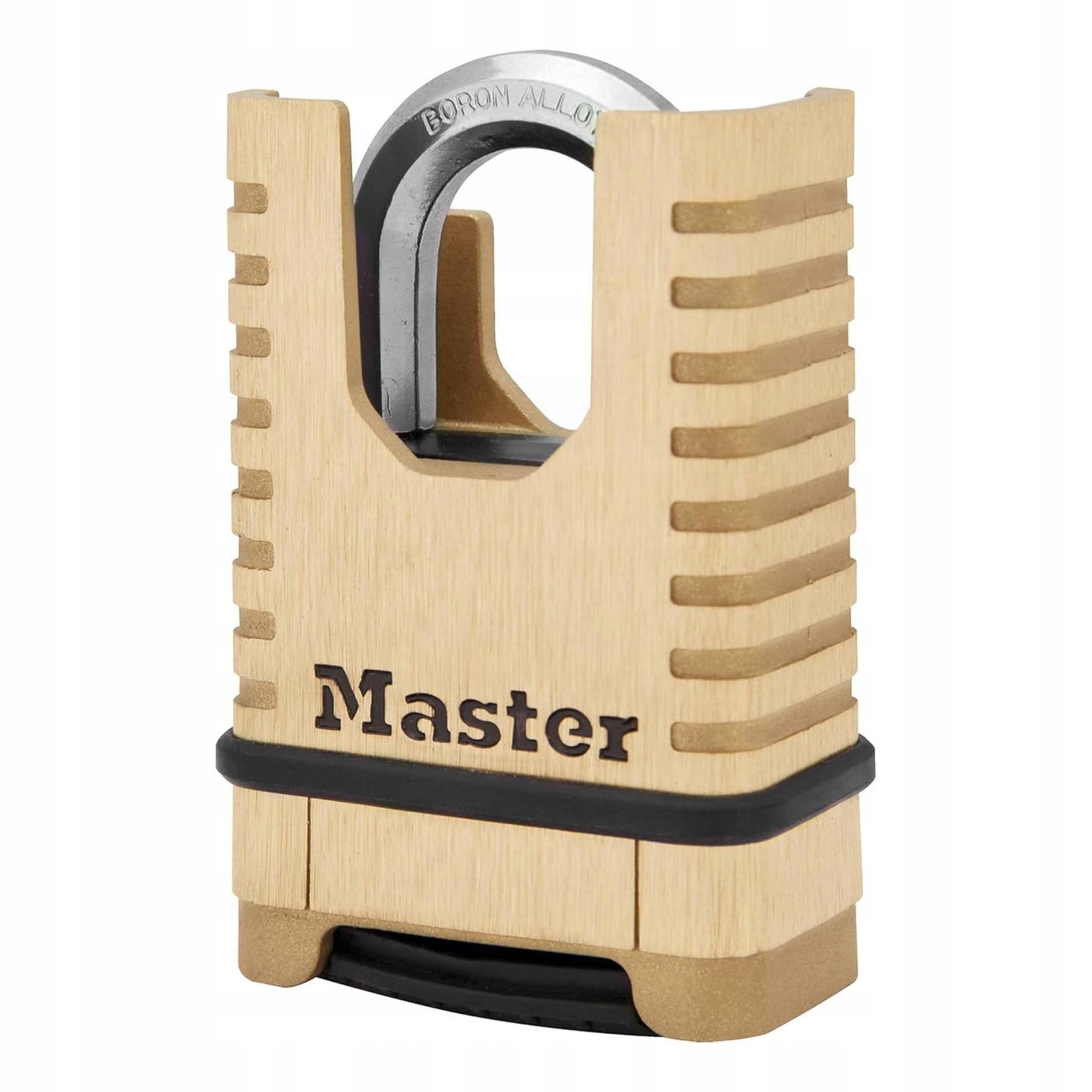 Mosadzný jarmový visiaci zámok Masterlock 1177D s kódom a krytou šnúrkou