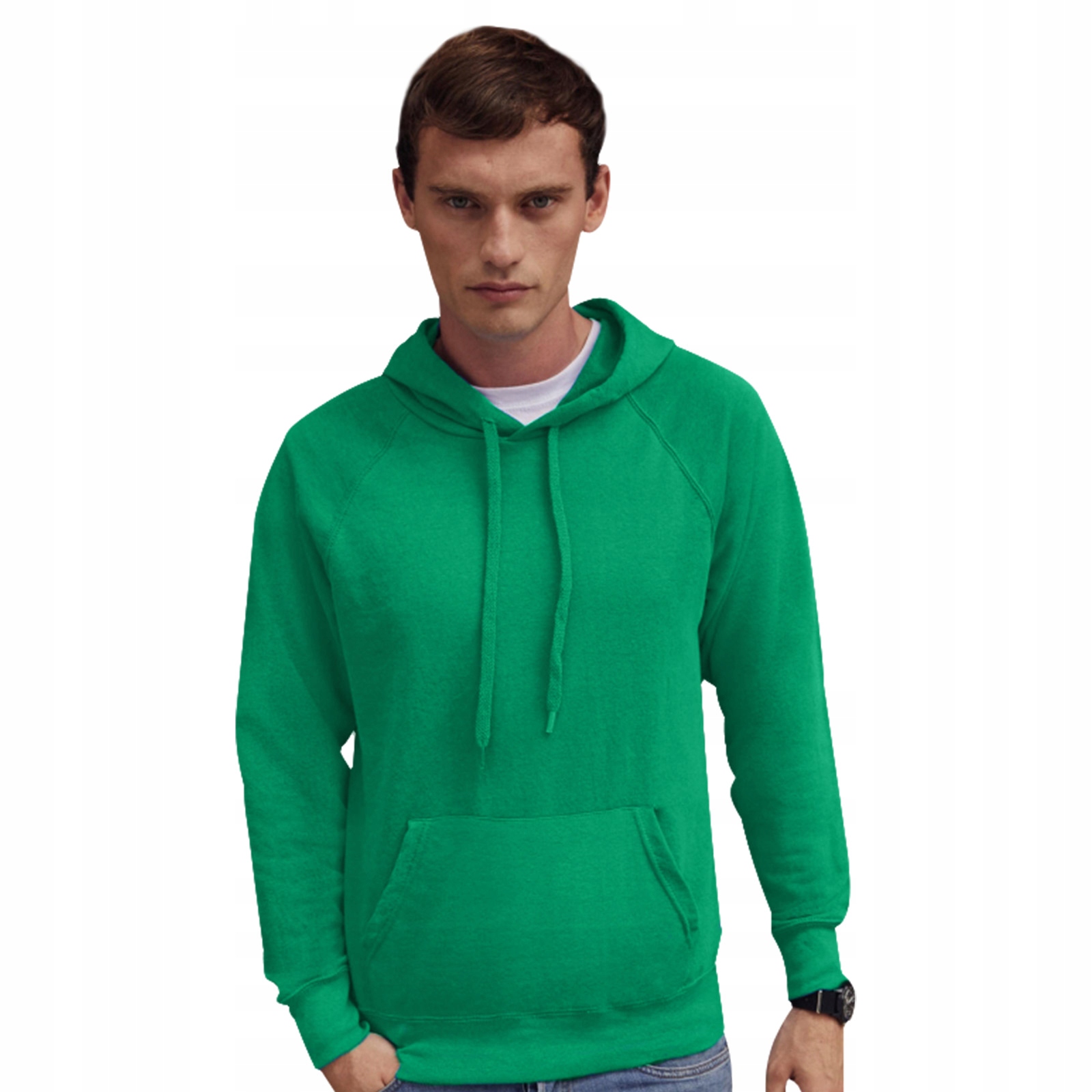 

Męska bluza kangurka Fruit Light zieleń kelly M