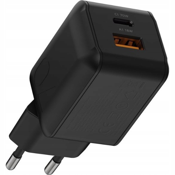 Síťová nabíječka Xtorm 70 W GaN Usb-c Pd Usb-a Qc 3.0 pro notebook černá