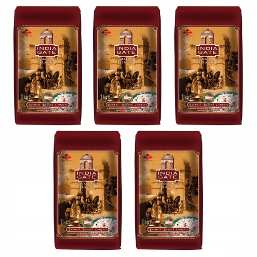 Basmati rýže India Gate Classic (balíček 5 x 1 kg)