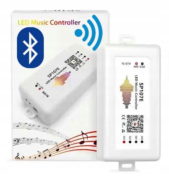 Kontroler Muzyczny cyfrowy taśm Magic Led Cob sterownik WS2811 5-24V z Aux