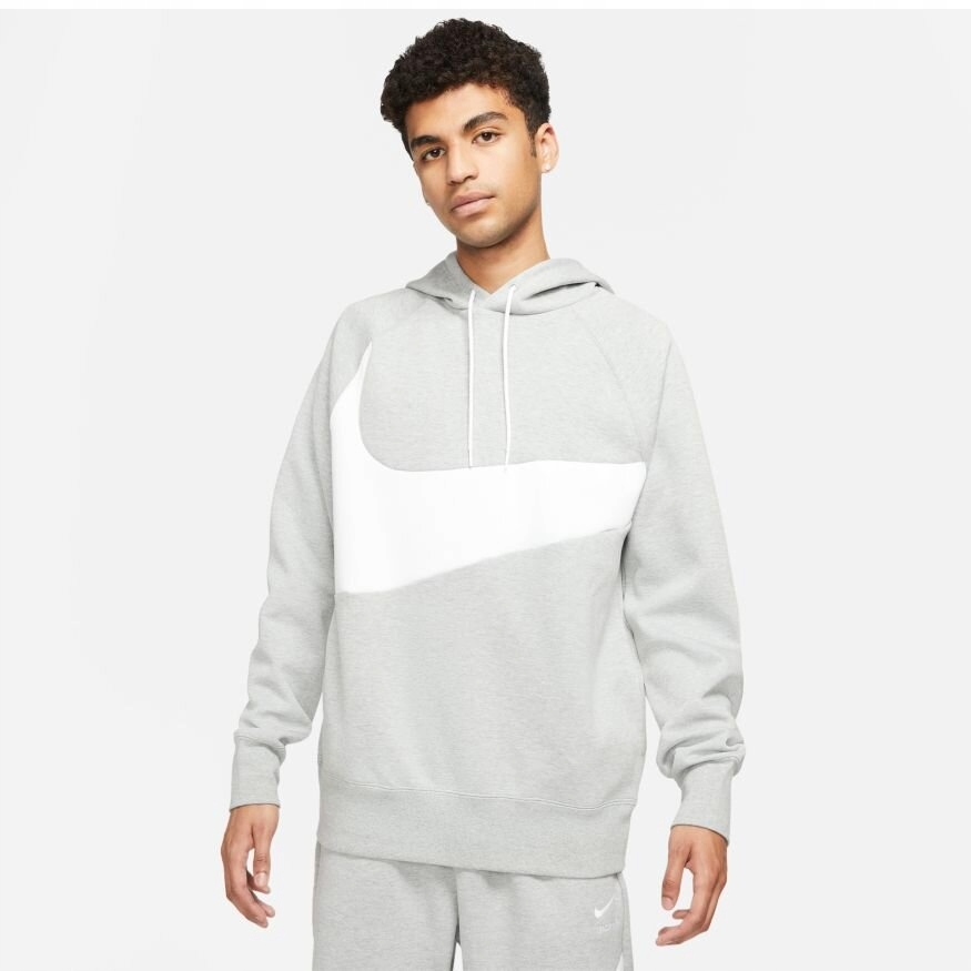 Bluza Męska Nike Swoosh Tech Fleece – szara z kapturem Rozmiar L