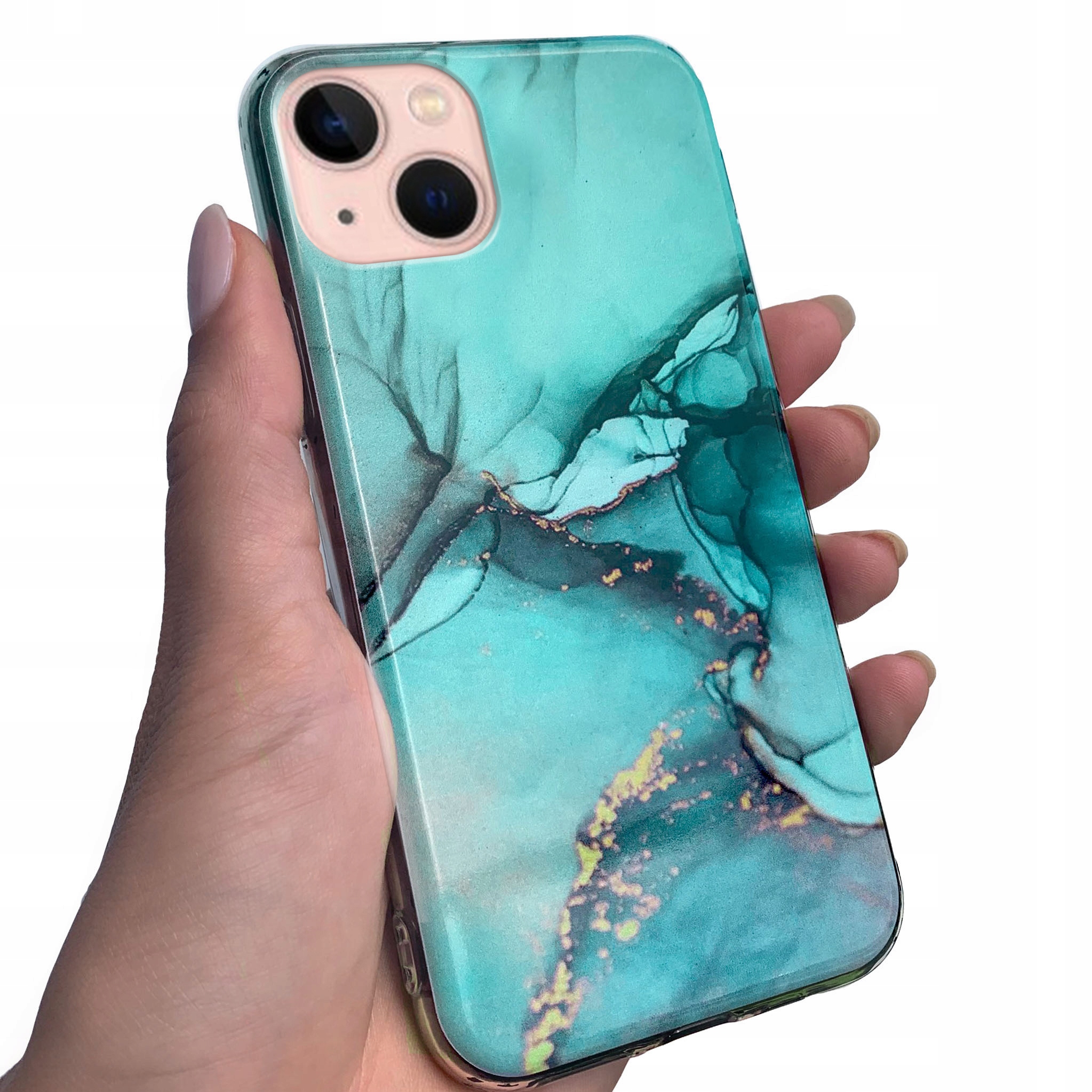 

Grube etui silicone do iPhone 14 Plus szkło 3D