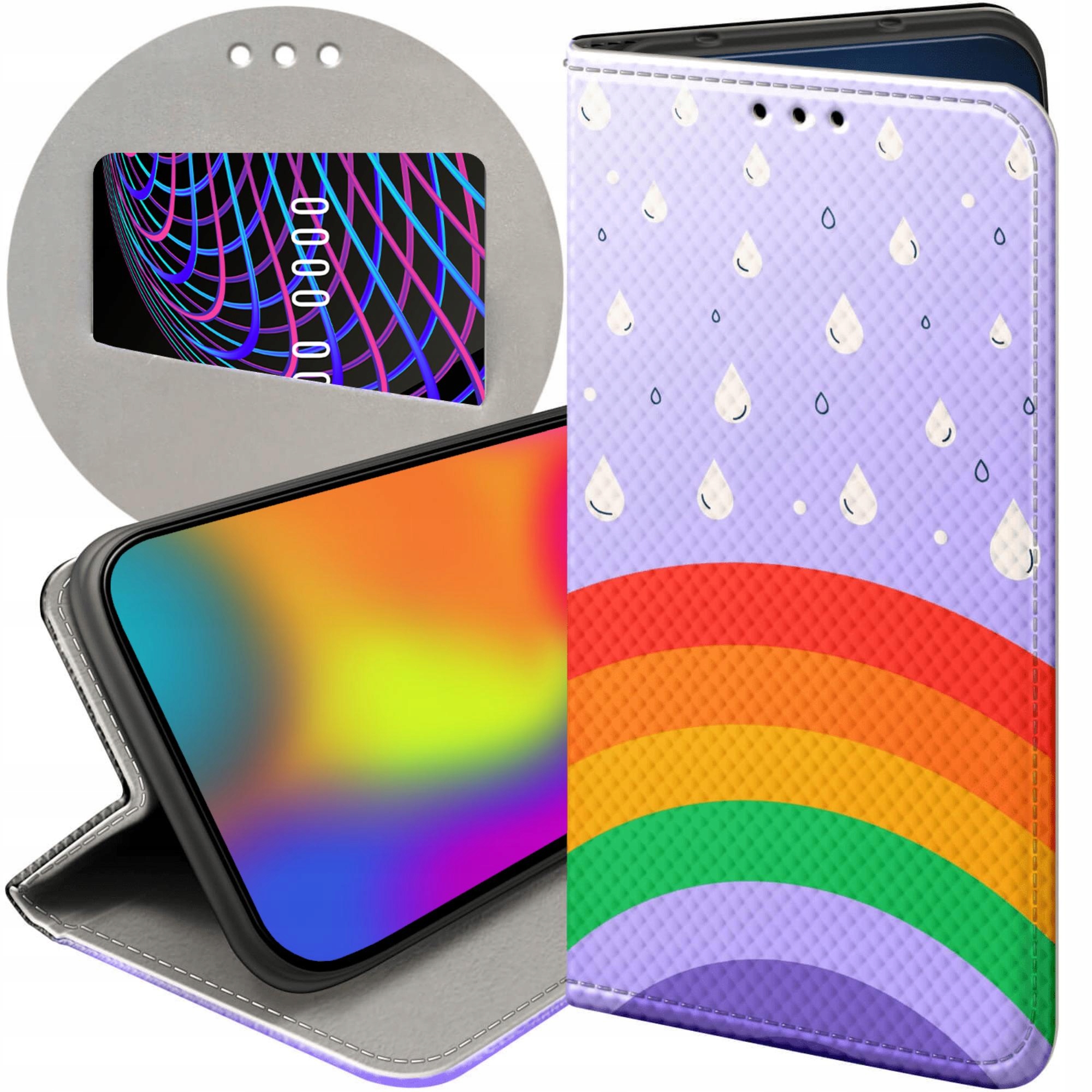 Etui Z Klapką Do Honor 400 Tęcza Rainbow Futerał Pokrowiec Case