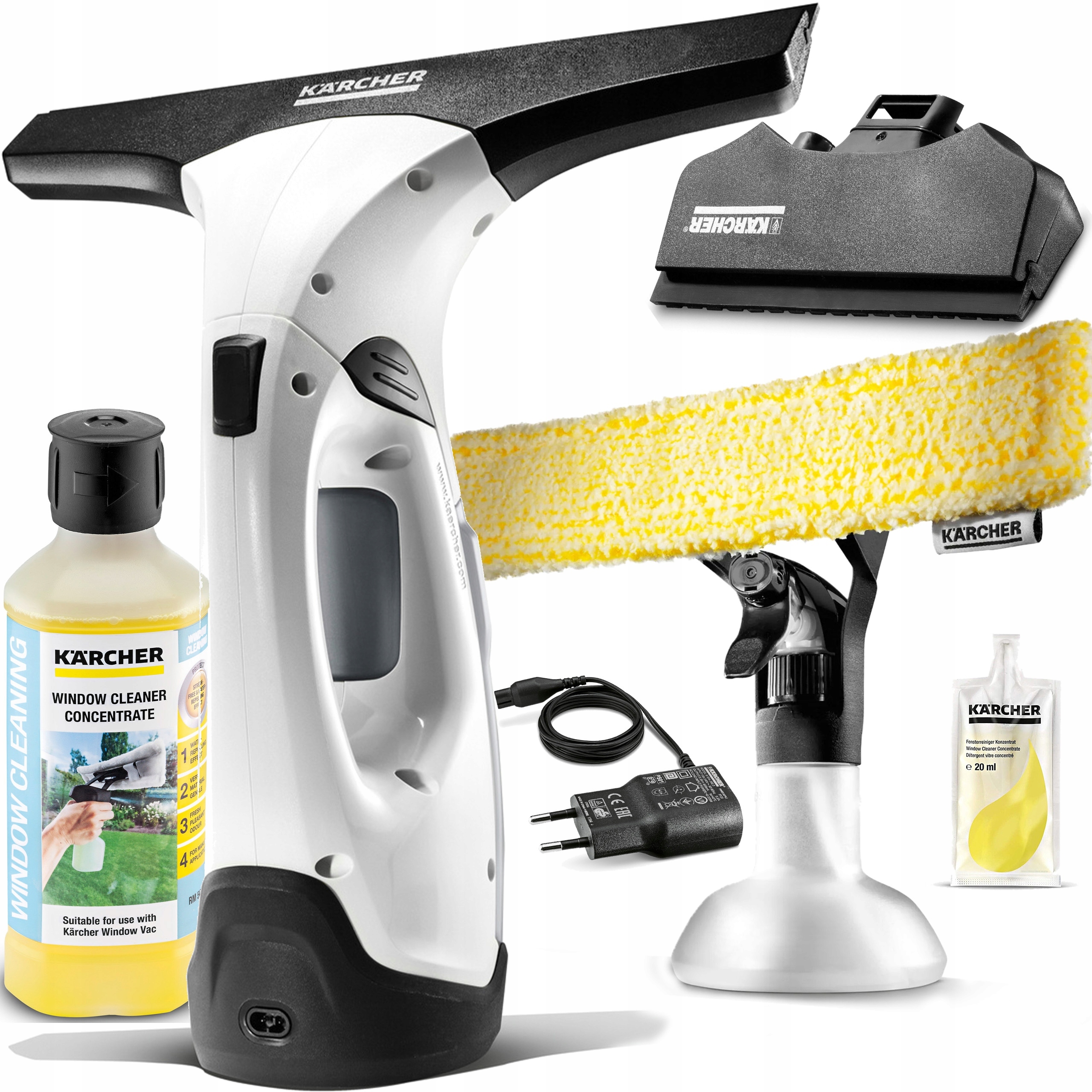 Nejnovější Čistič Wv 2 Plus N Pro Okna Dlaždic Zrcadel Karcher XXXL Dvě Hubice