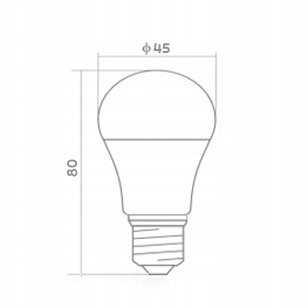 10x LED žárovka E27 8W 700lm 4000K G45 koule Neutrální barva žárovky Typ závitu E27