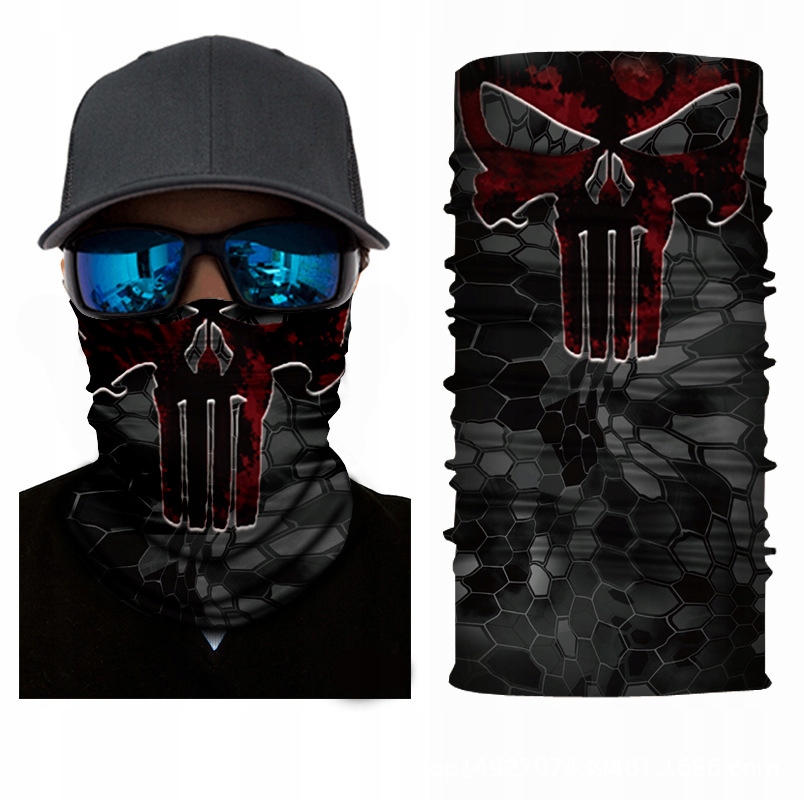 BANDANA SZALIK KOMIN CHUSTA APASZKA PUNISHER CAMO