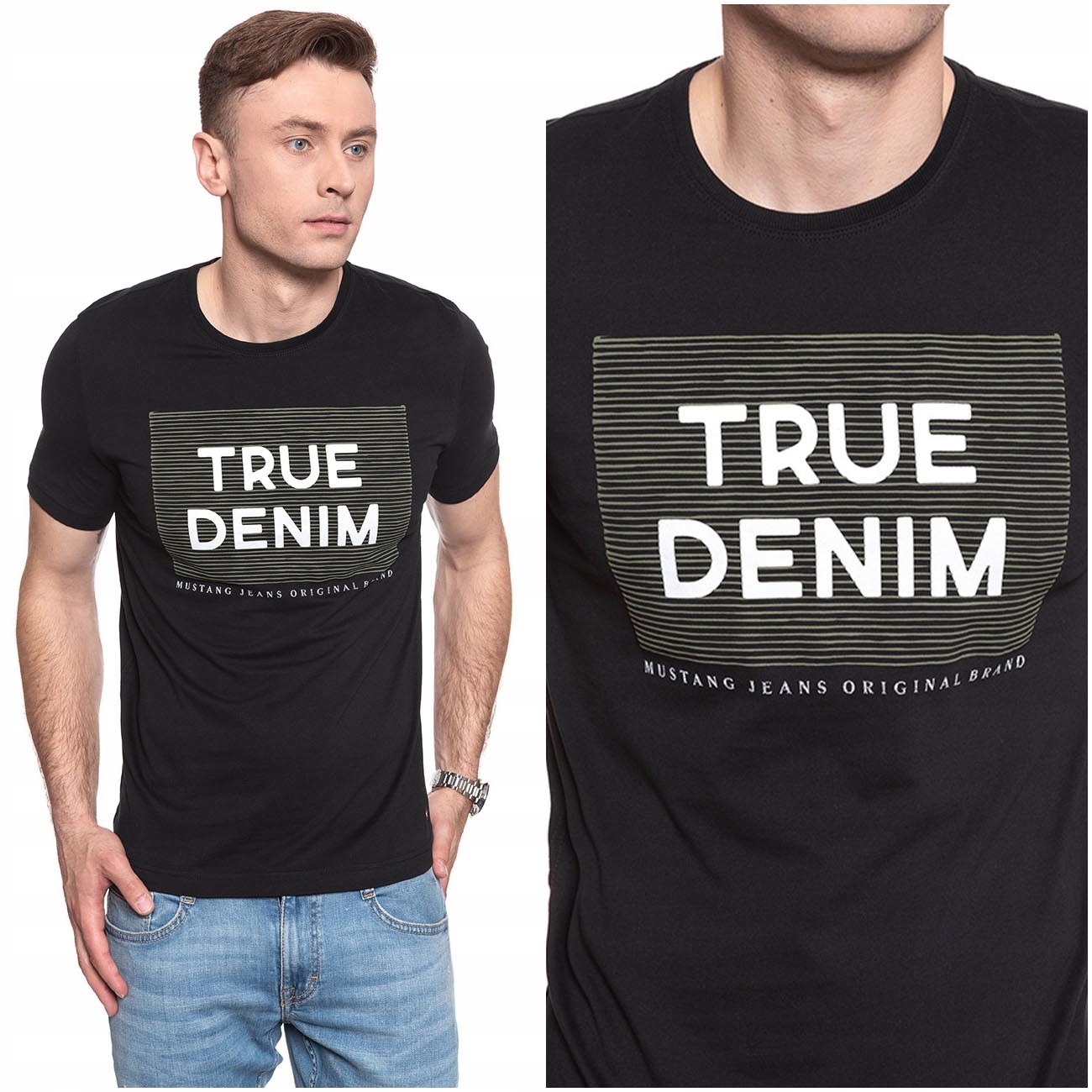 

Mustang Alex C Print Męska Koszulka T-shirt M