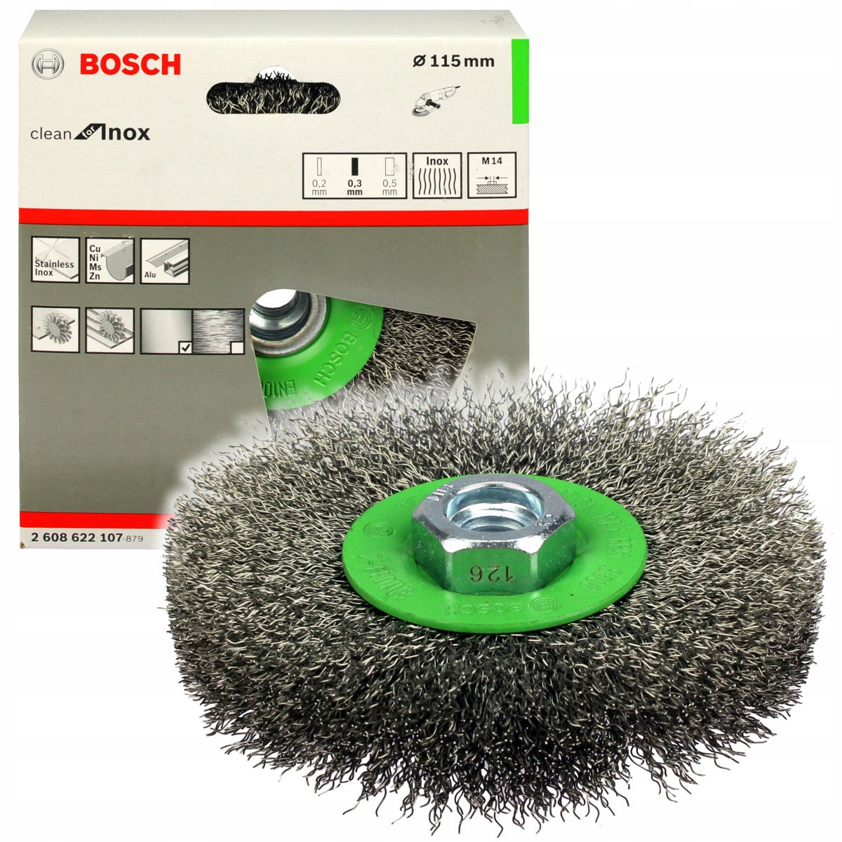 

Bosch Szczotka Druciana Tarczowa 115mm gwint M14