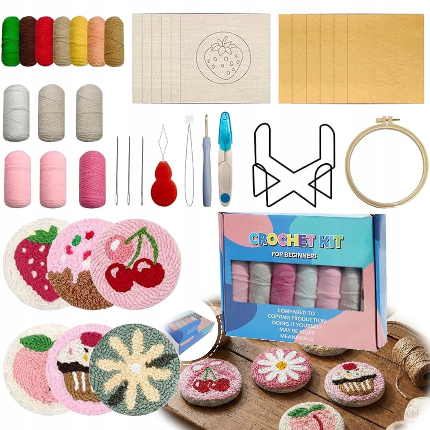 6 X Sada Pro Vyšívání Výšivek Mulina Nitě Diy Kreativní Dárky