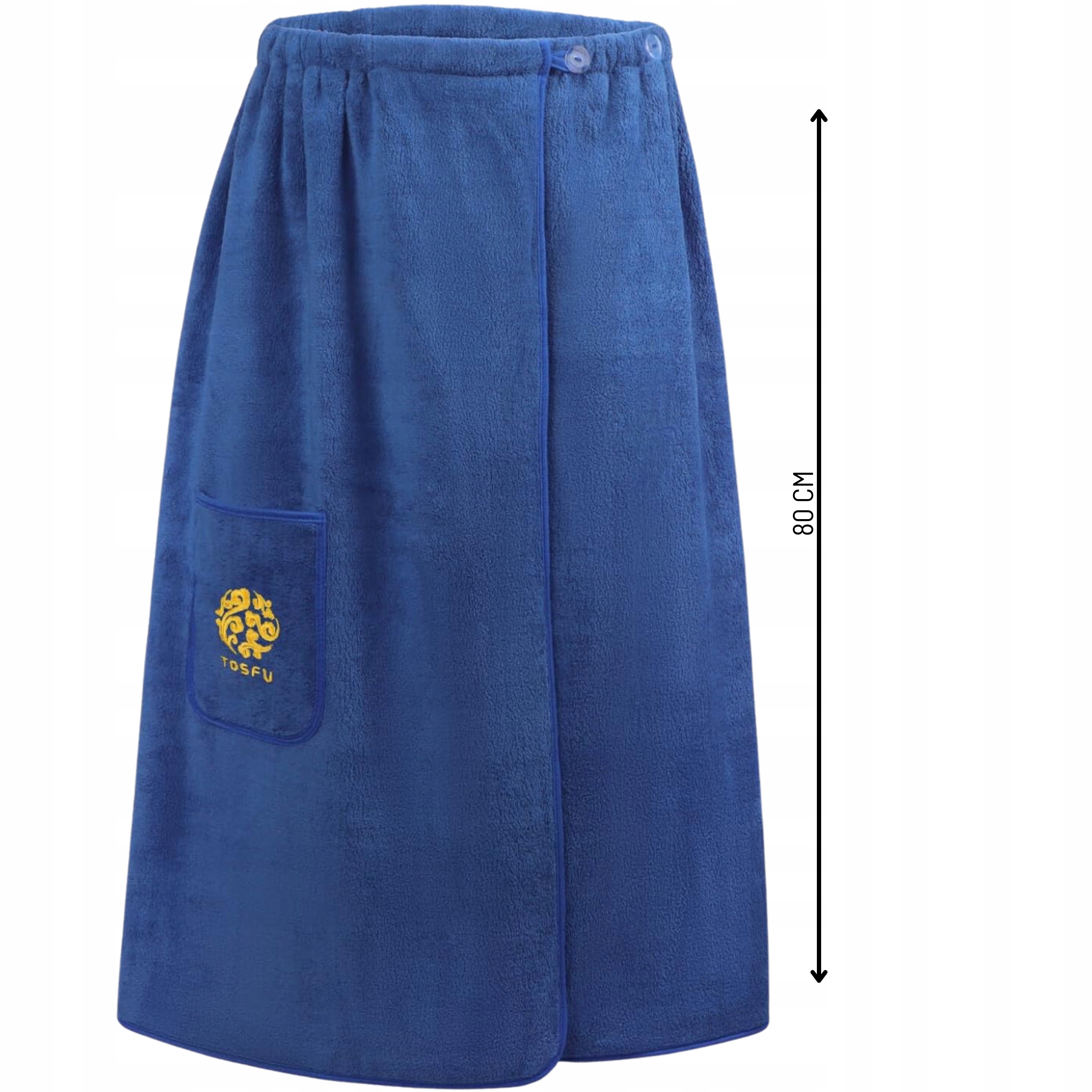 RĘCZNIK DO SAUNY SPA PAREO KILT KĄPIELOWY MĘSKI NA BASEN TUNIKA 80X150 CM Długość (cm) 150 cm