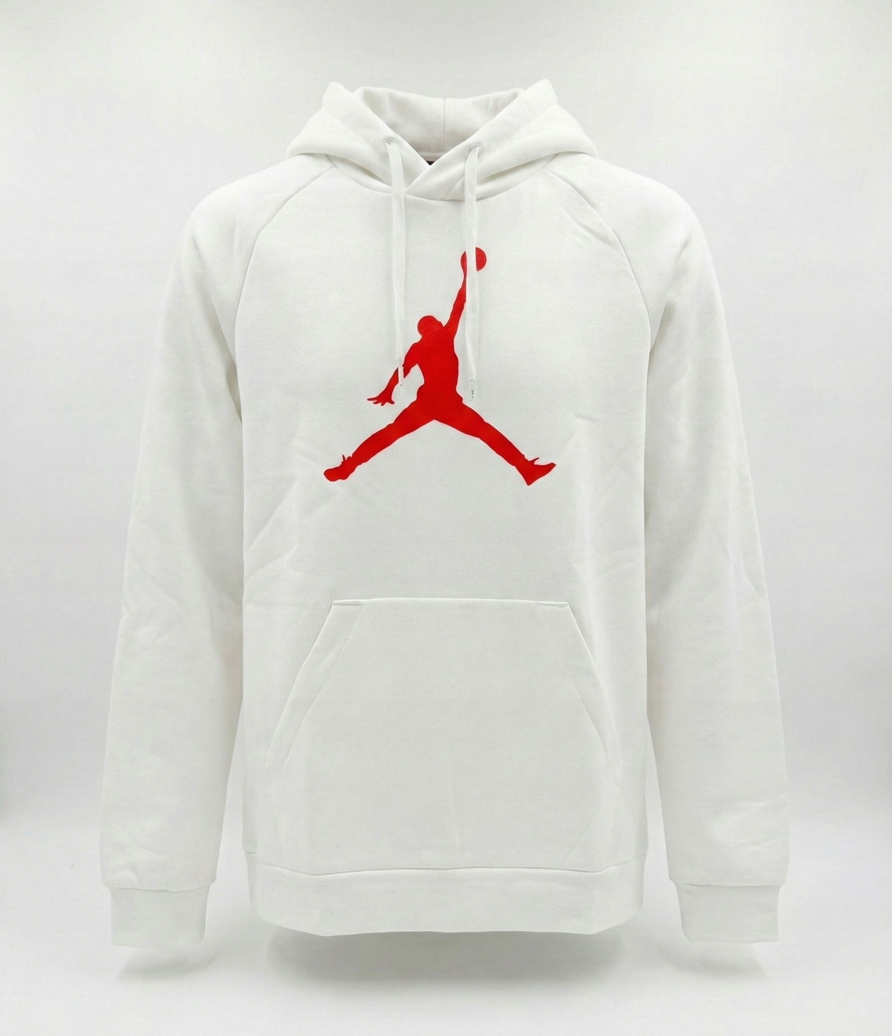 Nike Air Jordan pánská mikina bílá červená s logem klasiky AV3145-100 vel. XL