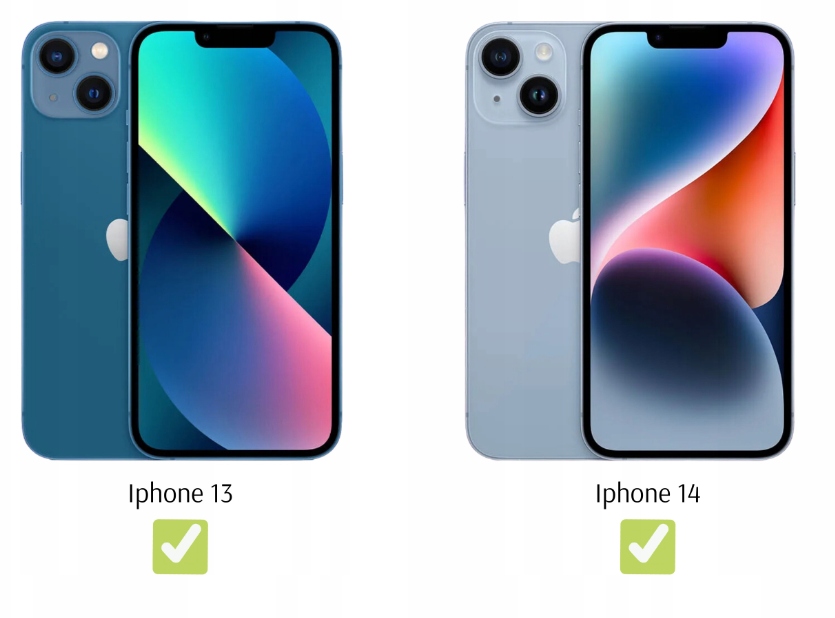 Etui do iPhone 13 / iPhone 14 Case CLEAR + Szkło i akcesoria do czyszczenia Typ plecki