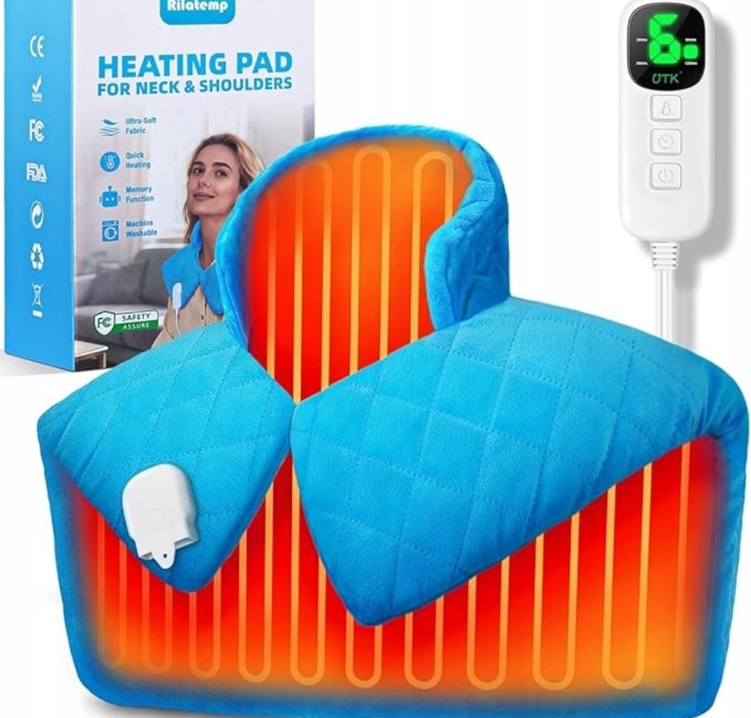 Elektryczny Kołnierz Termofor Rozgrzewający Ogrzewacz na ból Barków i Karku