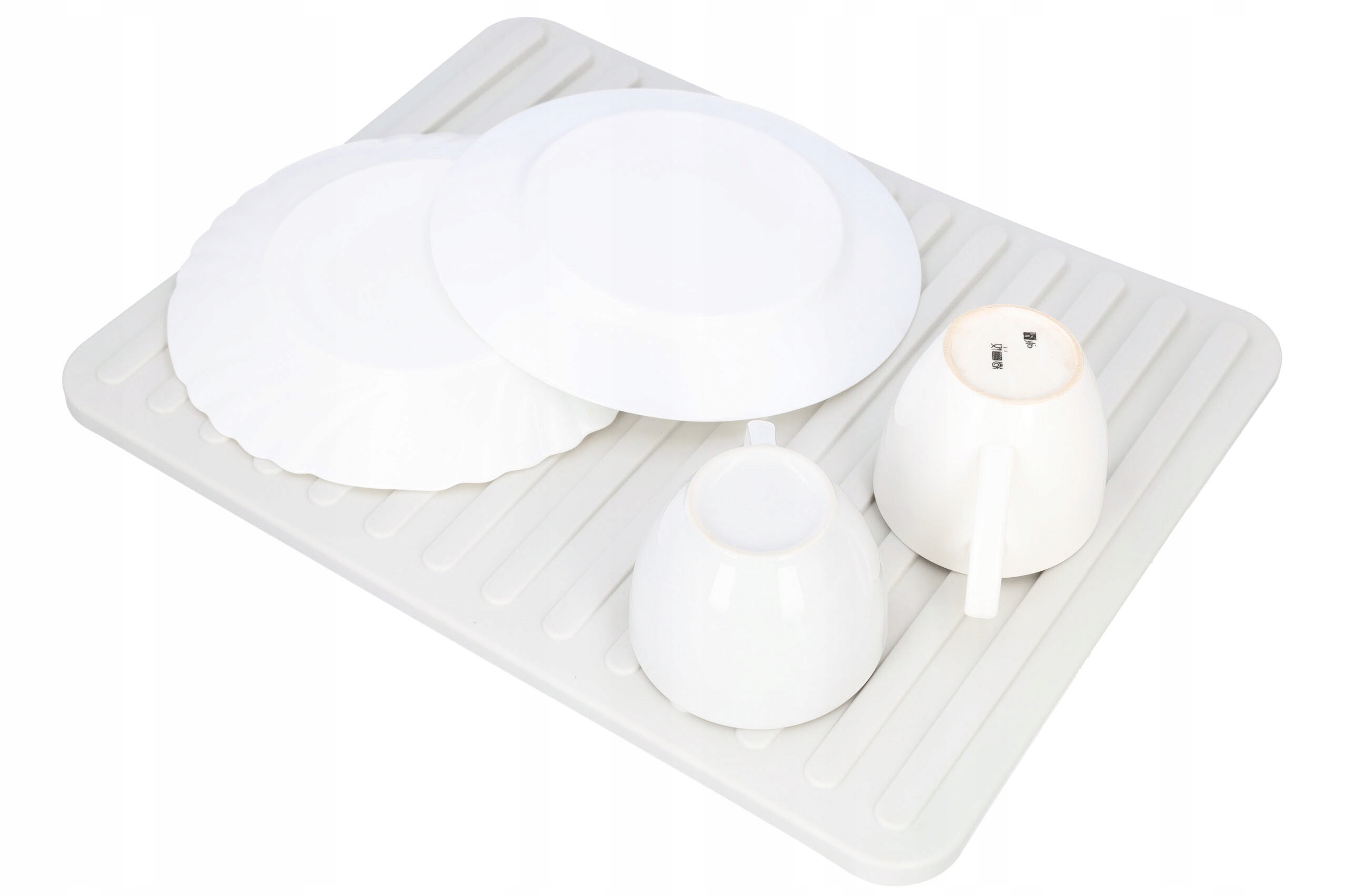 MATA DO SUSZENIA NACZYŃ ociekacz podkładka poddymionybiały 40x30 cm Marka inna