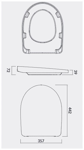 Deska wolnopadająca SLIM duroplast Cersanit MODUO Linia Moduo