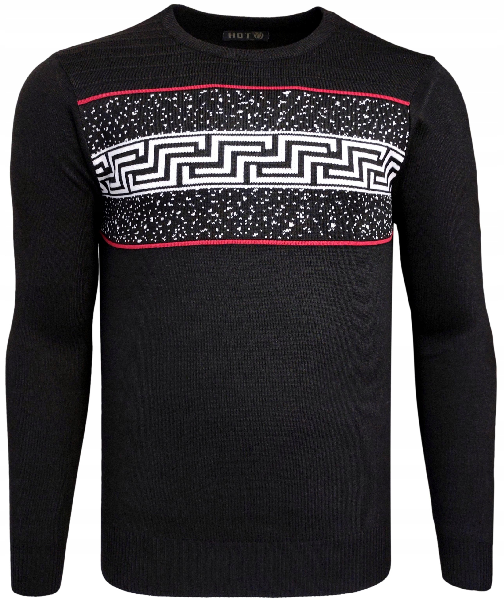 

Sweter męski czarny z dodatkiem wełny O172 r. M