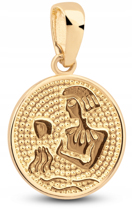 

Złota Zawieszka Znak Zodiaku Wodnik 585