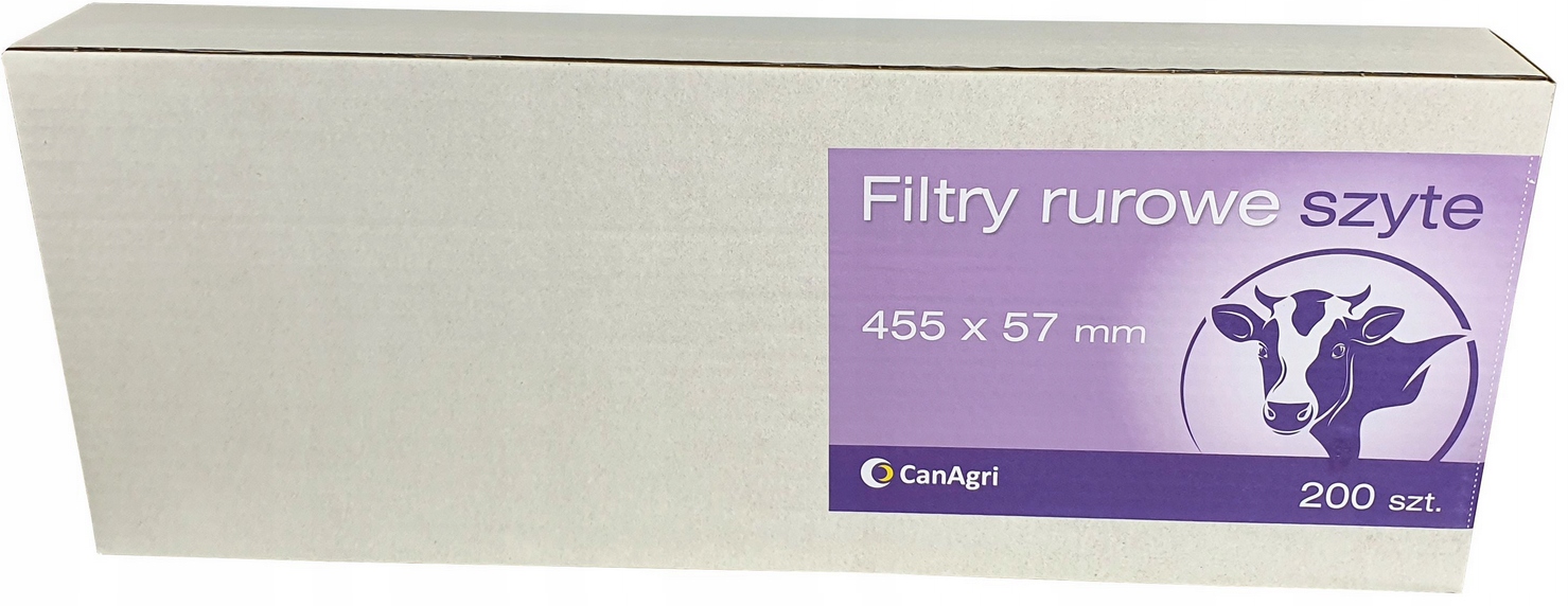 FILTRY RUROWE DO MLEKA SZYTE 455X57MM 200SZT