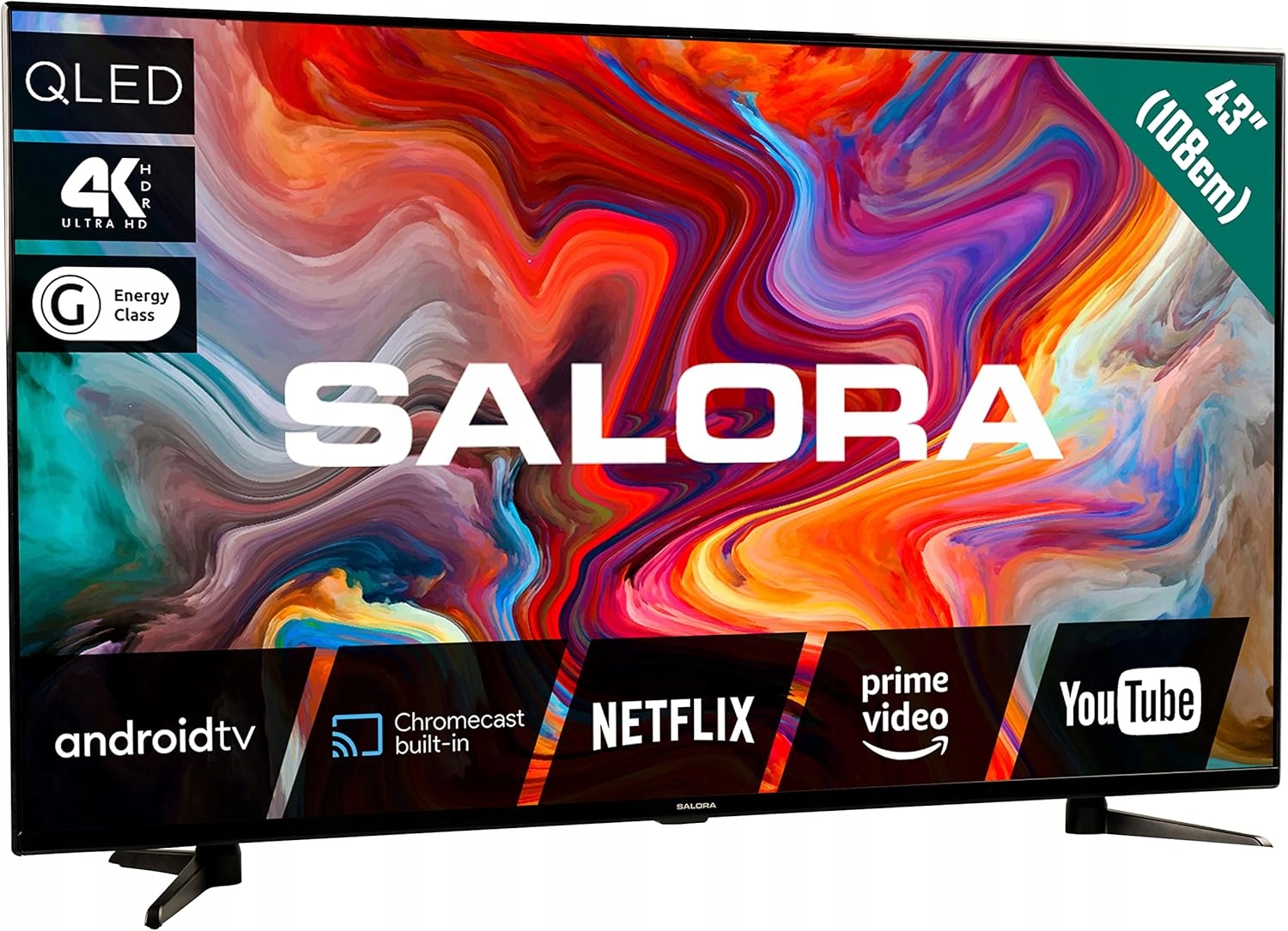 Salora Telewizor Qledtv 43" 4K Ultra Hd 43" (109,2 cm) 4K Smart Tv