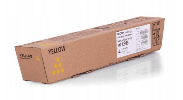Toner Ricoh Mp C305 841597 841601 842080 Originální žlutý MPC305