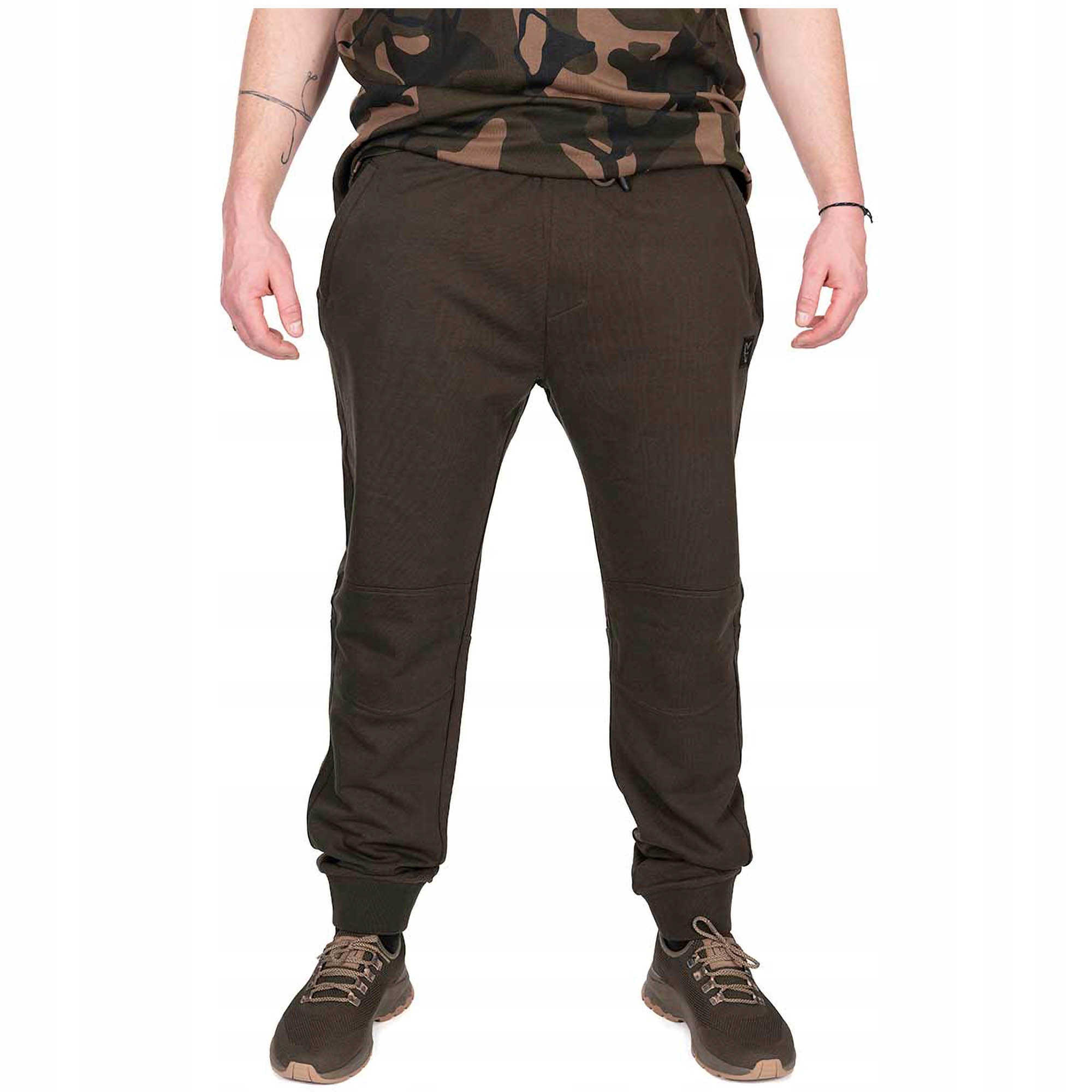 Rybářské teplákové kalhoty Fox Lw Khaki Joggers vel. XXXL