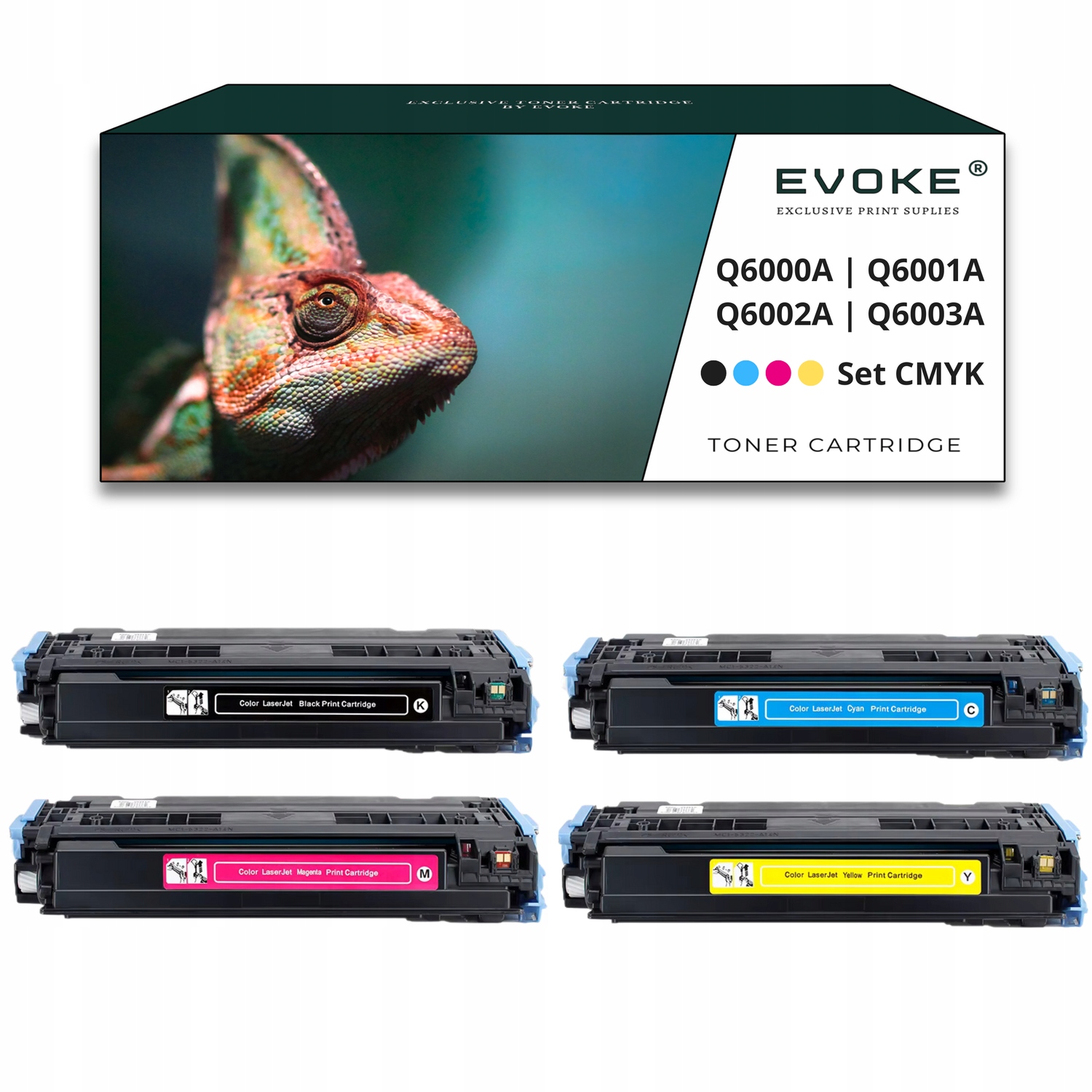 4x toner do tiskárny Hp Q6000A Q6001A Q6002A Q6003A Chip Sada Cmyk