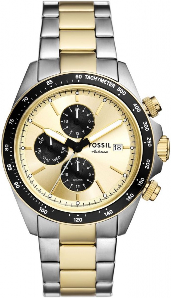 Pánské módní hodinky Fossil FS6126 zlaté
