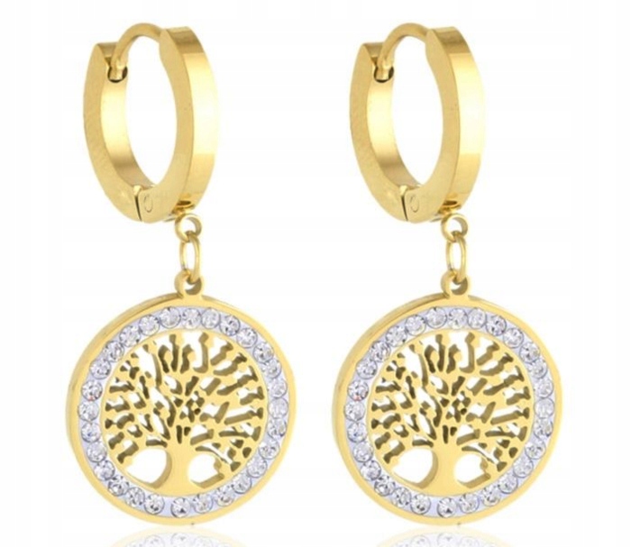 

Kolczyki Złote Drzewka Szczęścia Stal Chirurgiczna