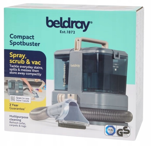 Odkurzacz Piorący Punktowy 3W1 330W Beldray Do Prania Tapicerki Dywanów