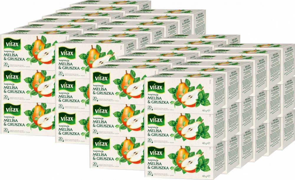 Vitax Melisa Gruszka Herbata 20tb Herbata ekspresowa x72