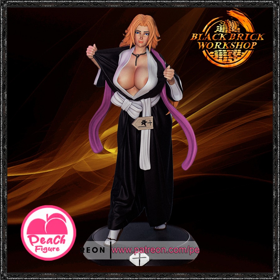 Rangiku Bleach Neupravená Figurka broskev Měřítko 1/24 (75mm) (sfw) 3D tisk