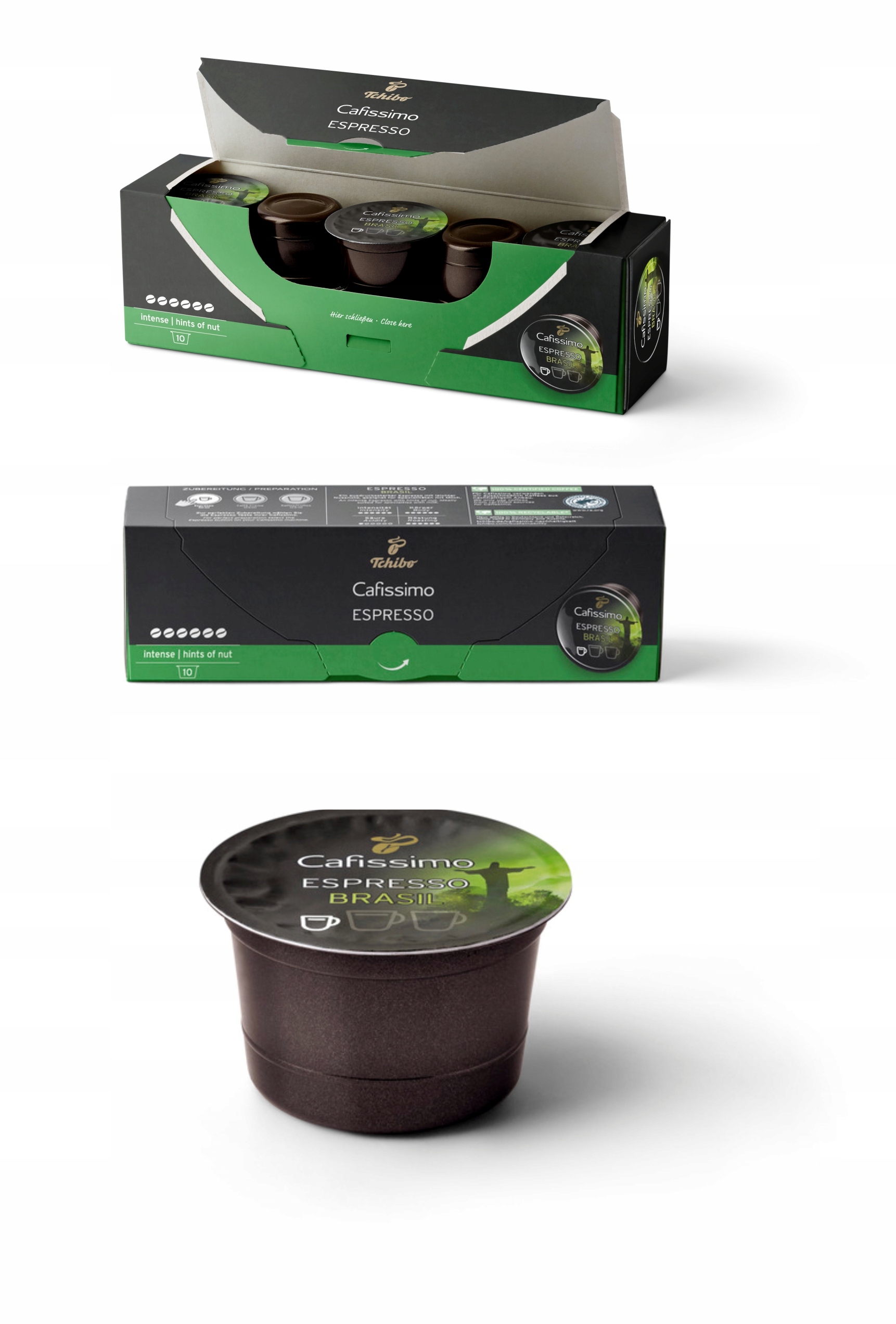 TCHIBO CAFISSIMO ESPRESSO BRASIL 10 KAPSUŁEK Marka Tchibo