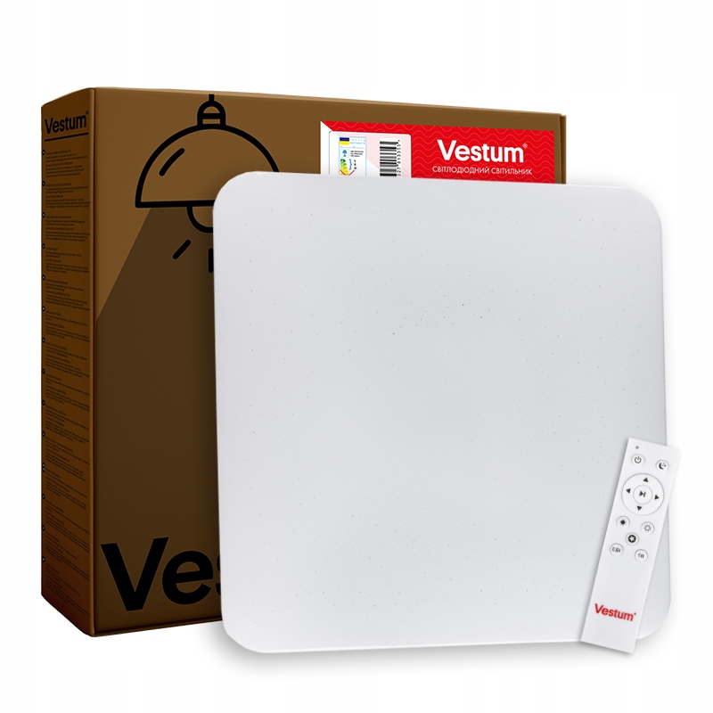 Lampa sufitowa plafon Led natynkowy Quatro 60W 38cm 3000К-6500К z Pilotem