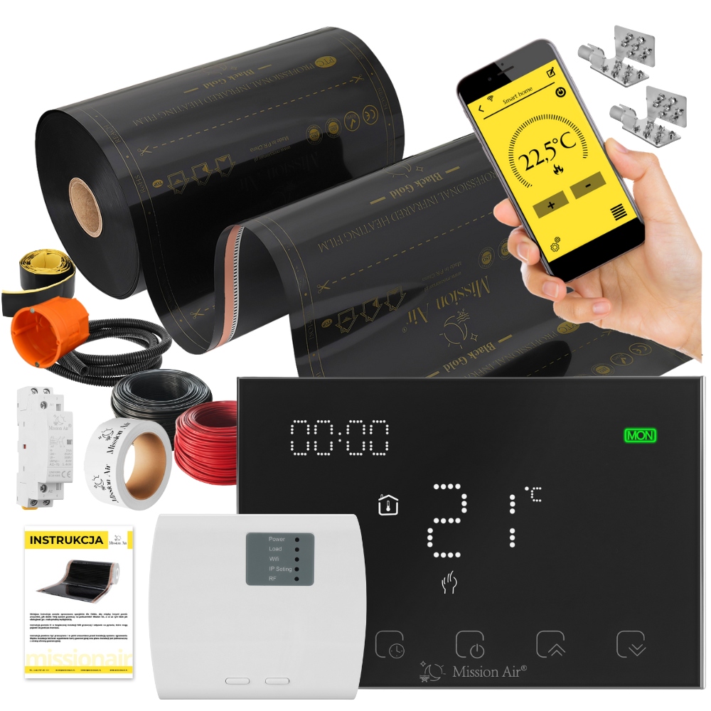 Set Fólia vyhrievacia podložka Infračervená 28 m² 160 W