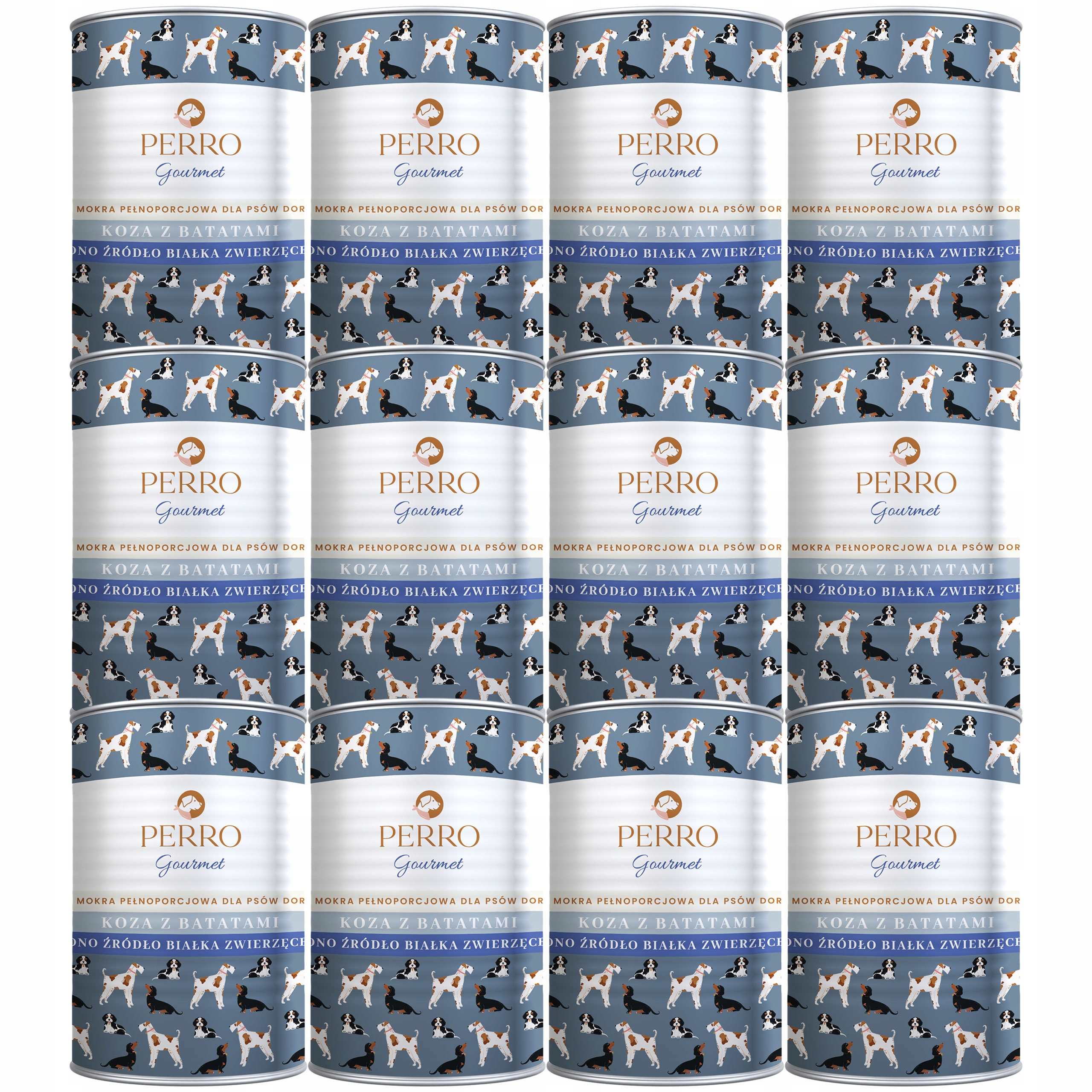 Levně Perro Gourmet Krmivo mokré pro psa Koza s batáty 12 x 400 g