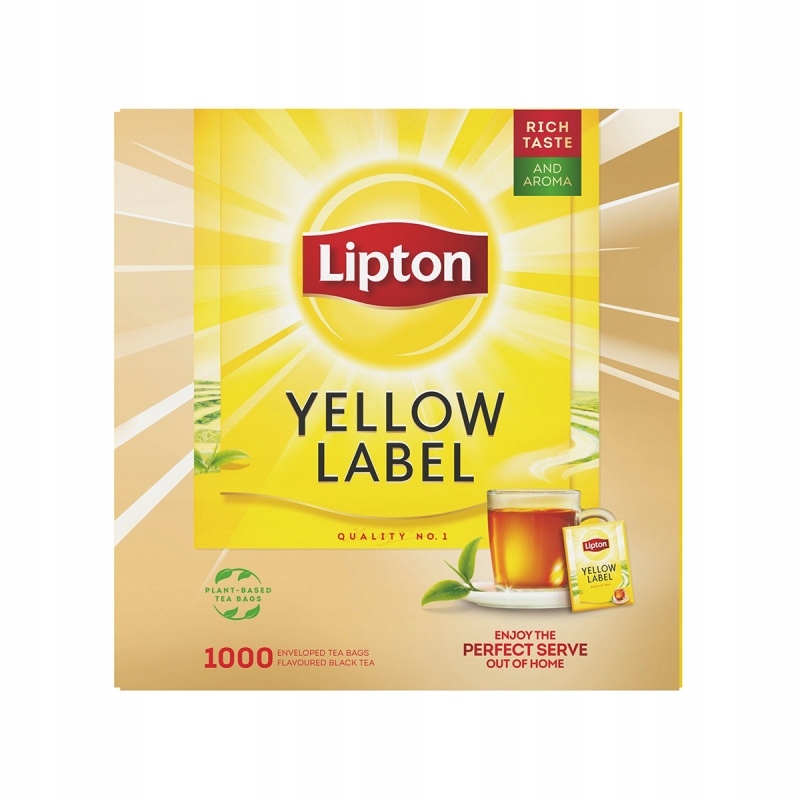 Herbata Lipton czarna Yellow Label 1000 kopert