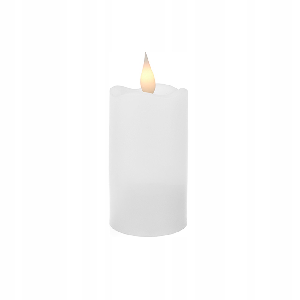 ŚWIECZKA LED LAMPKA NA BATERIE ŚWIECA BIAŁA MAŁA