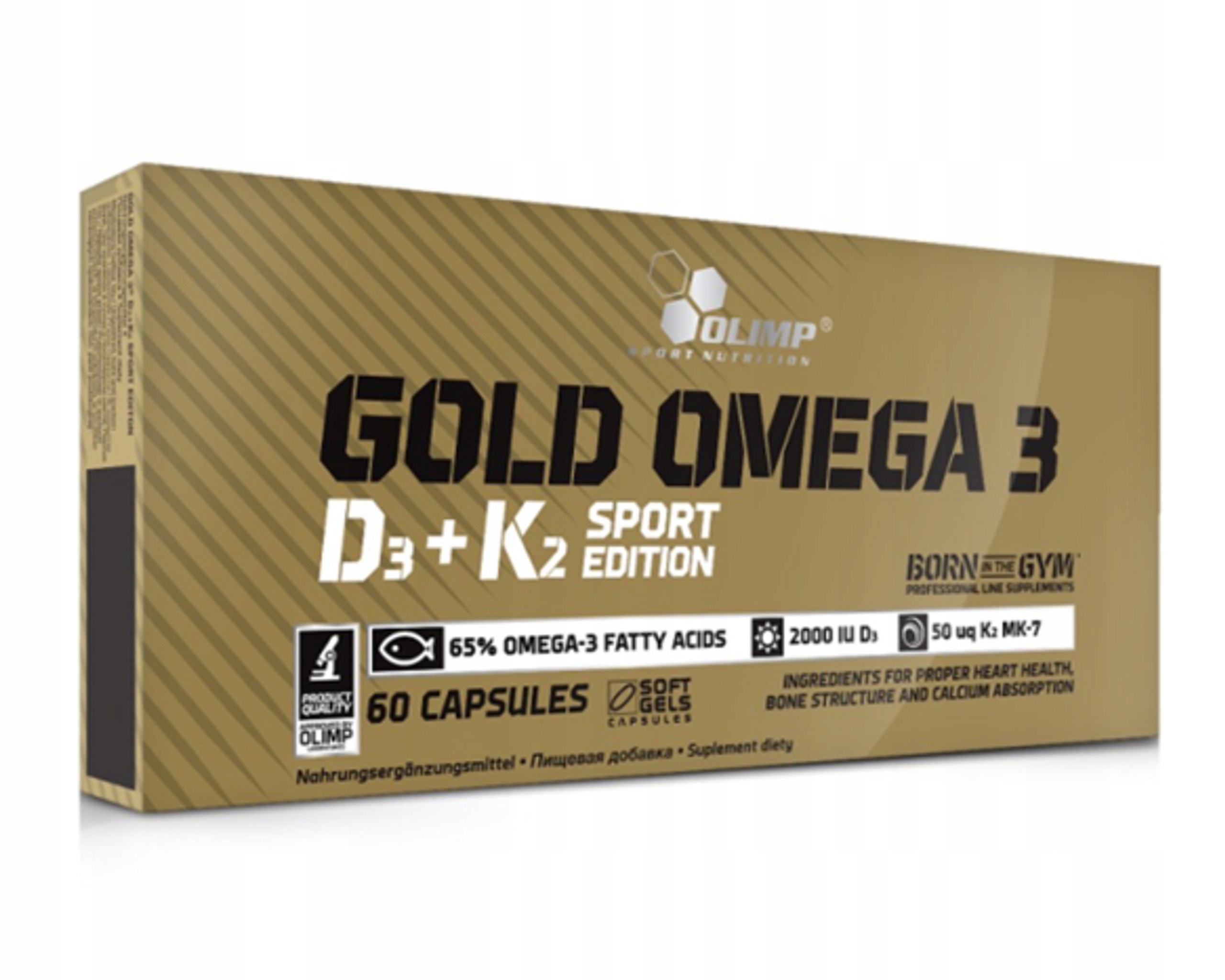 

Olimp Gold Omega 3 D3 + K2 Sport 60 kaps. Epa, Dha