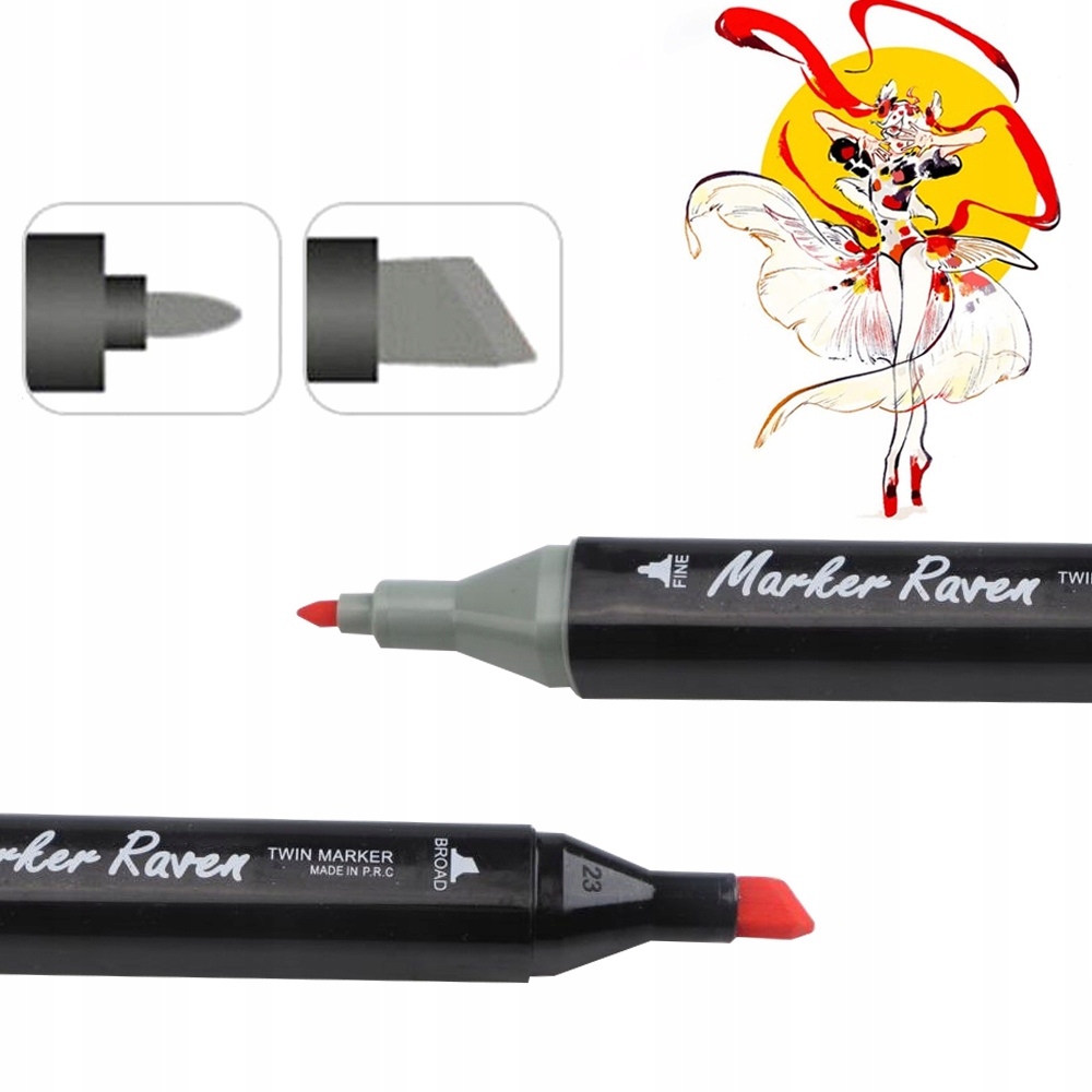 MARKERY DWUSTRONNY, OLEISTY PISAK 168 SZT + TORBA Stan opakowania oryginalne