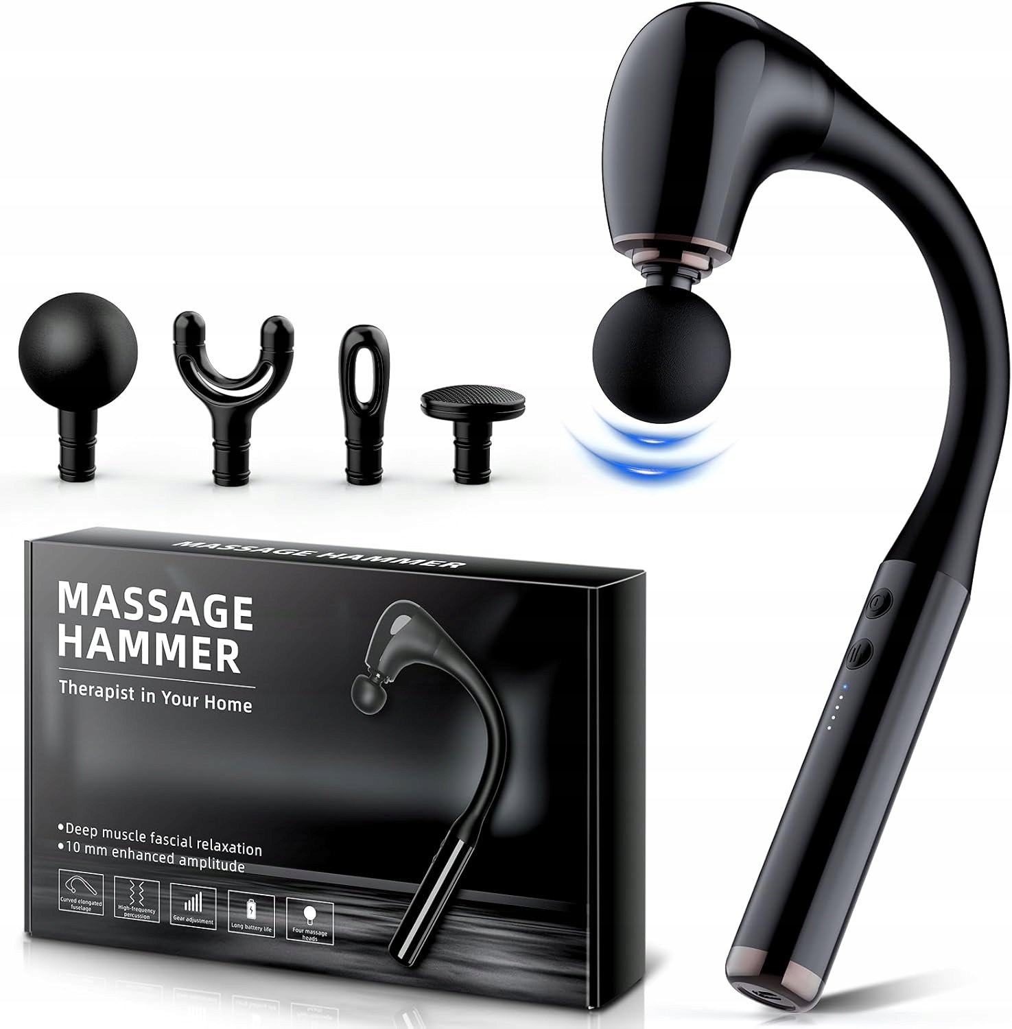 Masážní Přístroj ve tvaru U, hlavice 4, 5 úrovní Kidozza