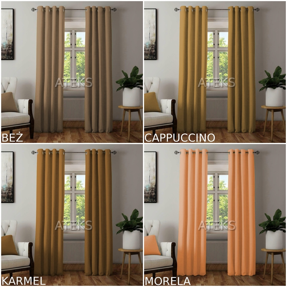 GOTOWE ZASŁONY MATOWE ZASŁONA PRZELOTKI 145x300 !! Materiał poliester