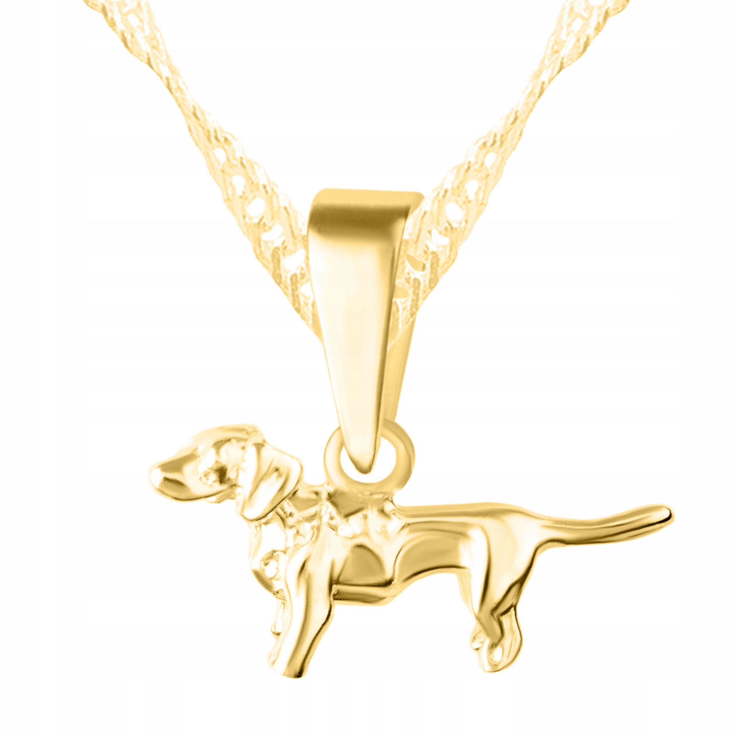 Zlatý náhrdelník s psem Nejlepší pes Pejsek Zvíře Stříbro 925