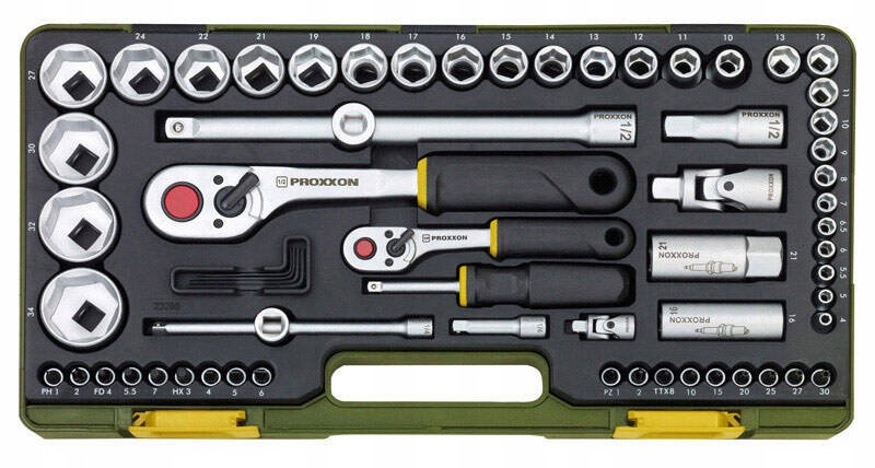 PROXXON Zestaw kluczy nasadowych 56 części PR23286 Marka Proxxon