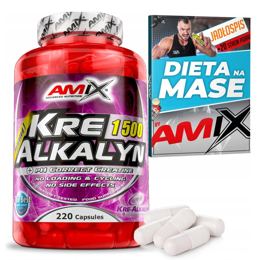 Kreatin Pufrovaný na suchou hmotu Kre Alkalyn Originální receptura Usa Amix
