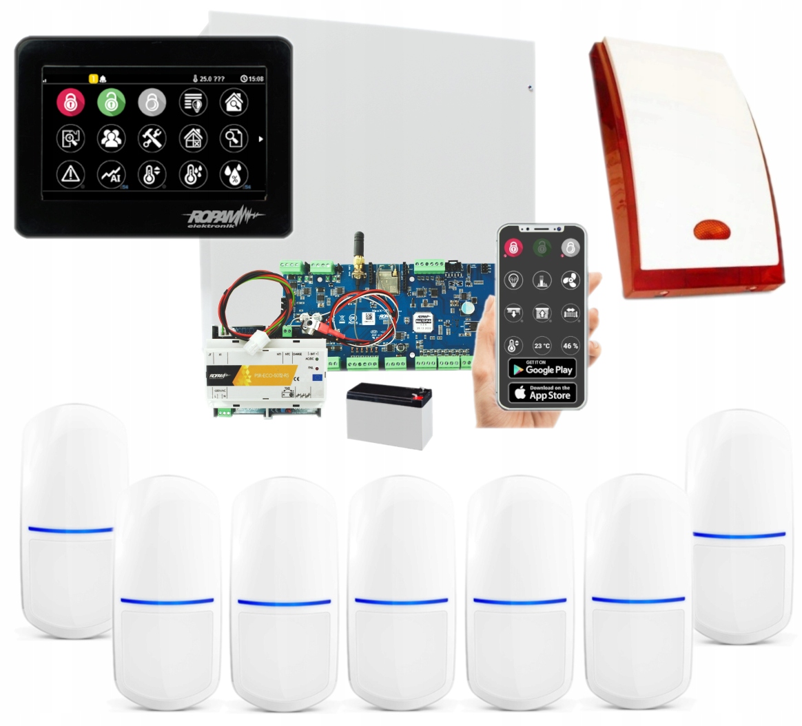 System Alarmowy Ropam Neo 7x Slim-pir Wifi App
