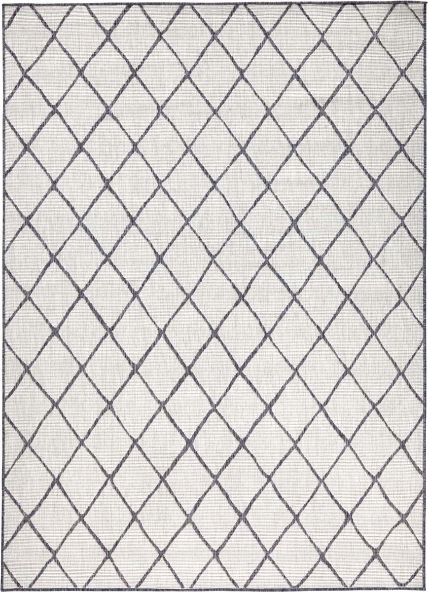 Koberec na terasu krémovo sivý Malaga 160x230 cm