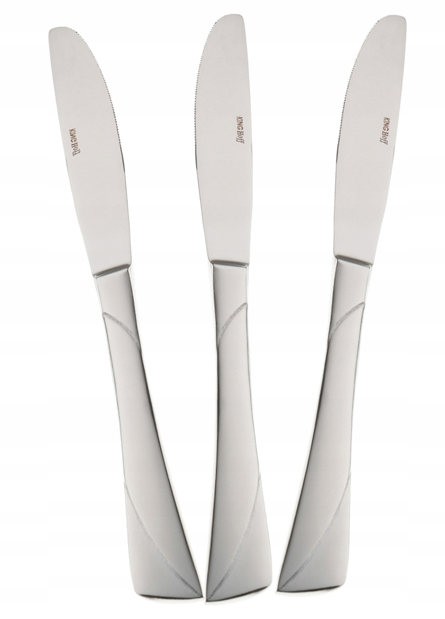 SZTUĆCE ZESTAW NOŻY OBIADOWYCH KOMPLET 3 SZT NÓŻ