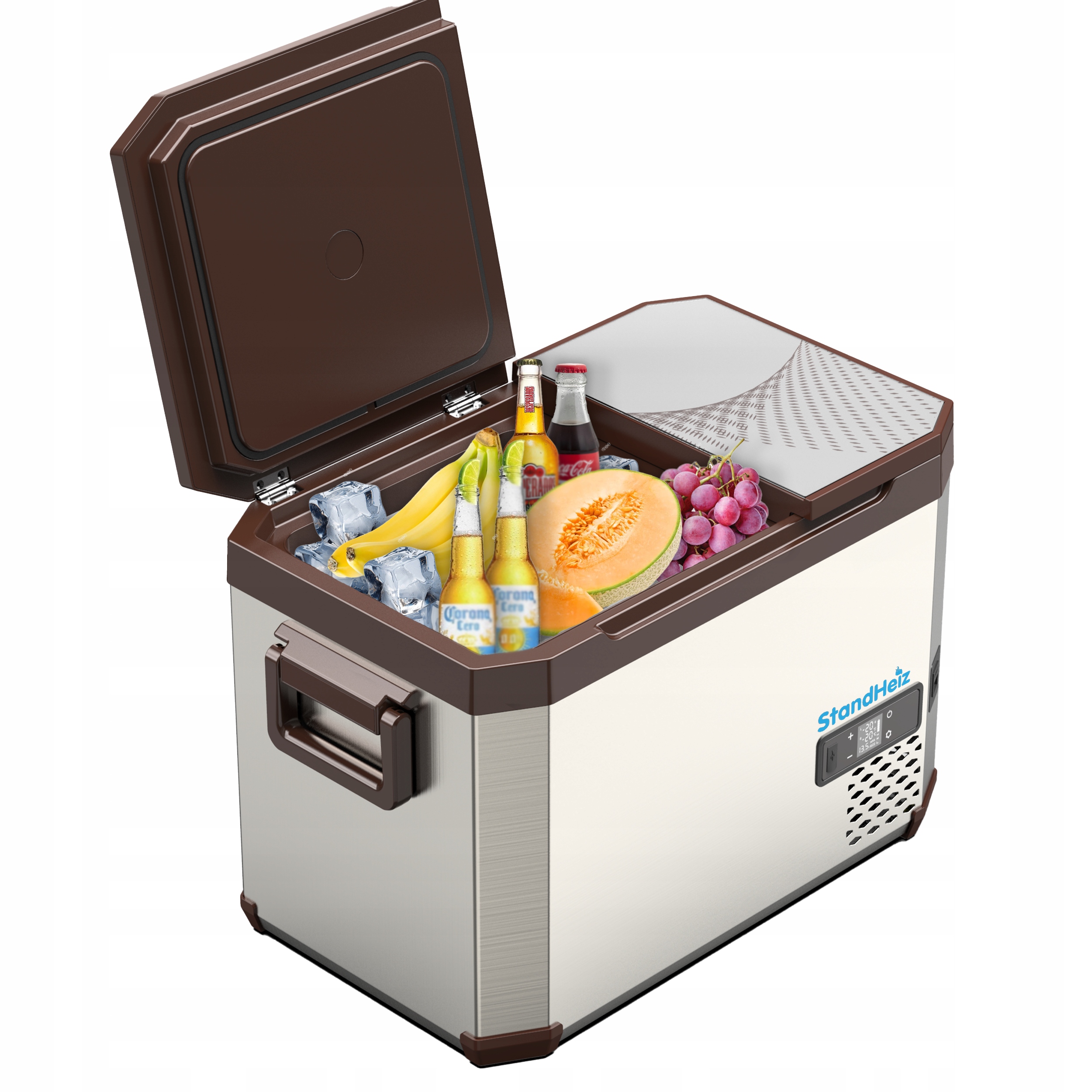 Turistická Přenosná Kompresorová Chladnička 40 L Obytný Vůz 12V24V 230V Standheiz